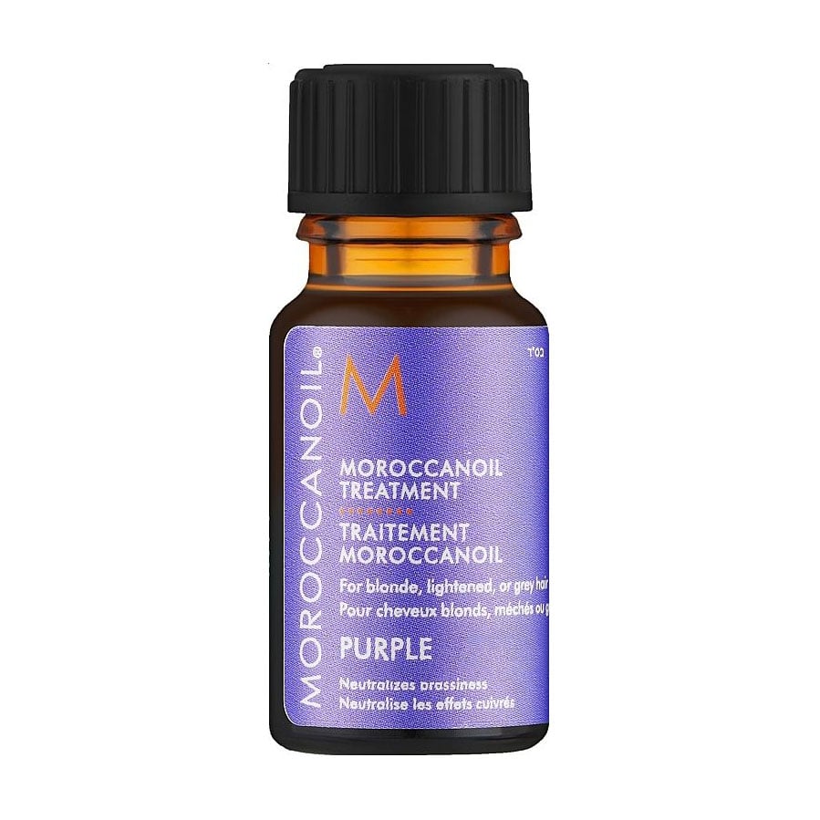 Відновлювальна олія Moroccanoil Treatment Purple для світлого, освітленого або сивого волосся, 10 мл